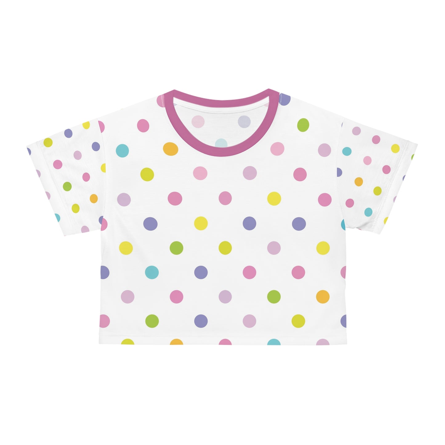 Polka Dot Pastel Crop Tee