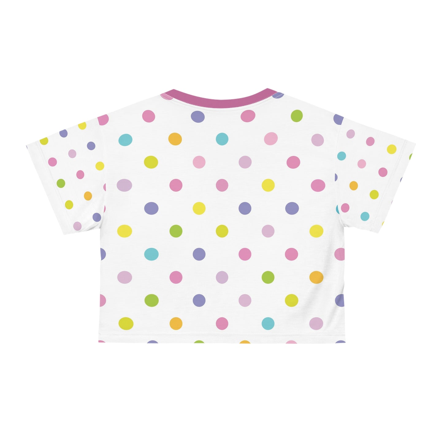 Polka Dot Pastel Crop Tee